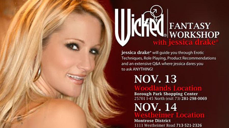 Jessica Drake to Lead ‘Wicked Sex’ Workshops in Houston