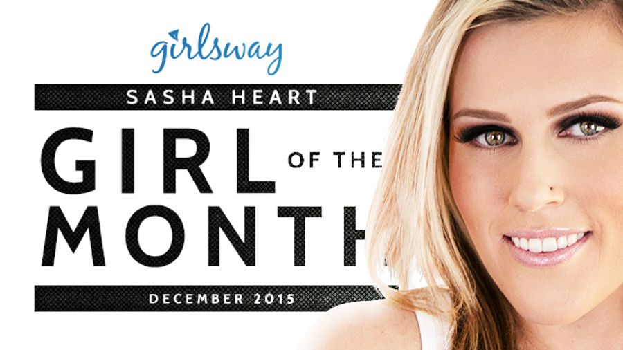 Sasha Heart Named Girlsway Girl of the Month for December