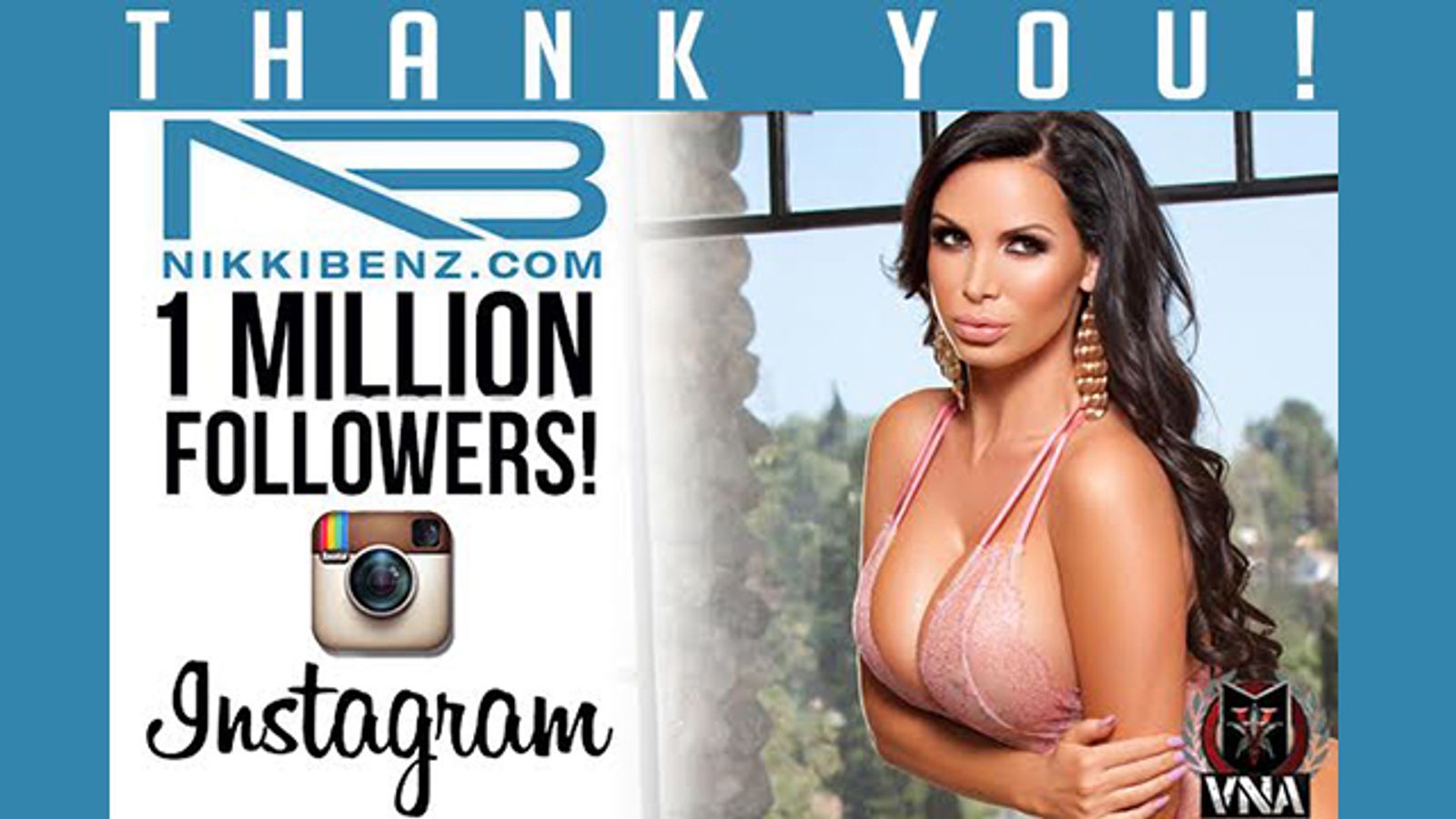 Nikki Benz Attains 1 Million Followers on Instagram