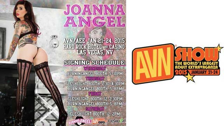 Burning Angel To Go Big at the 2015 AVN Adult Entertainment Expo