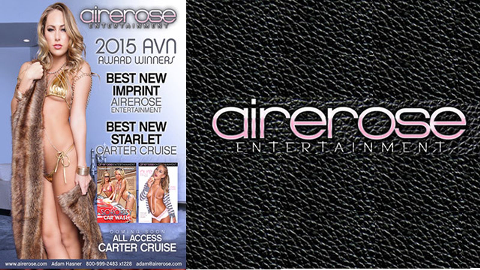 Airerose Entertainment Crowned AVN's Best New Imprint 2015