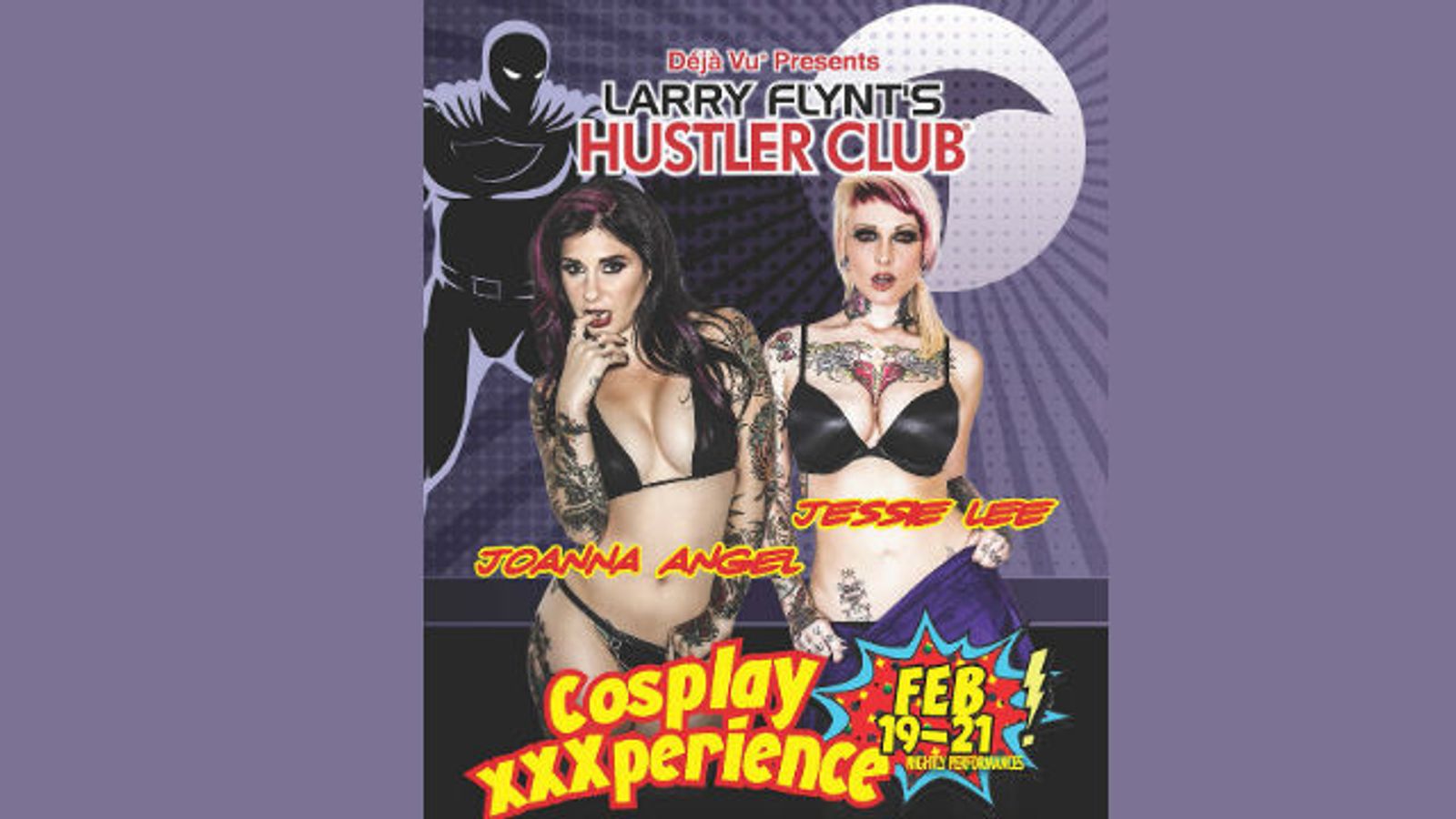Joanna Angel, Jessie Lee Headline Hustler Club during Louisiana Comic Con