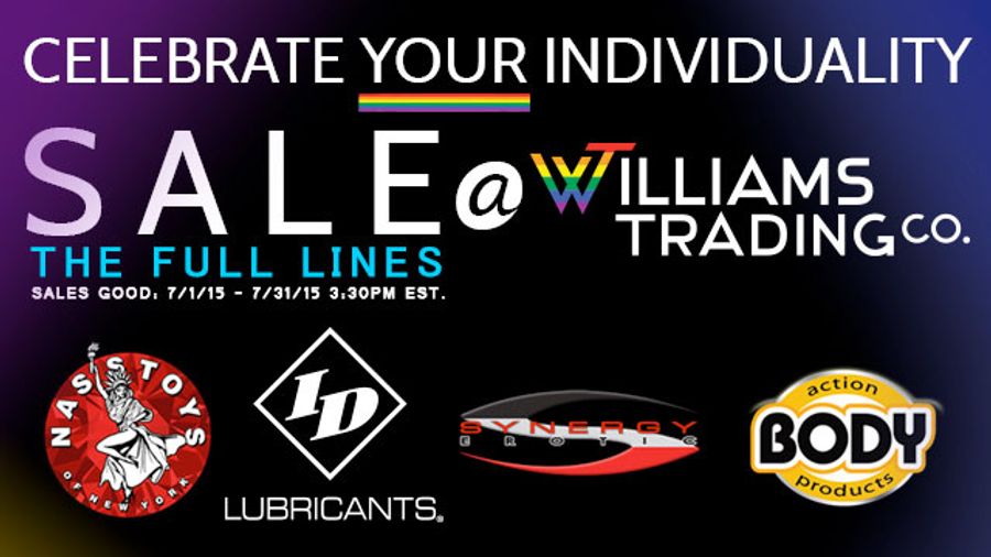 Williams Trading Offers Sale to Celebrate SCOTUS Ruling on Same-Sex Marriage