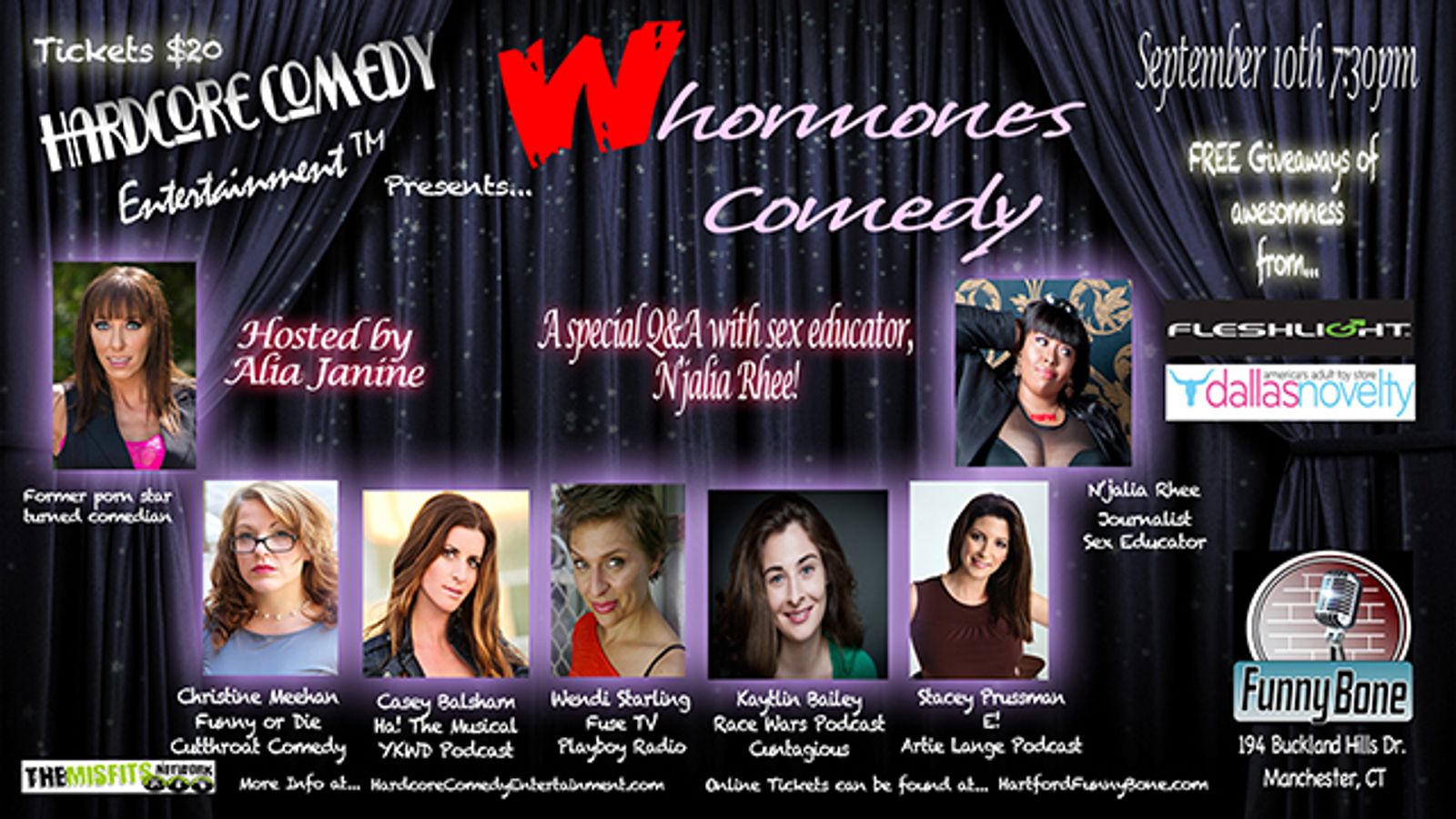 Whormones Comedy to Premiere at Funny Bone in Manchester, CT