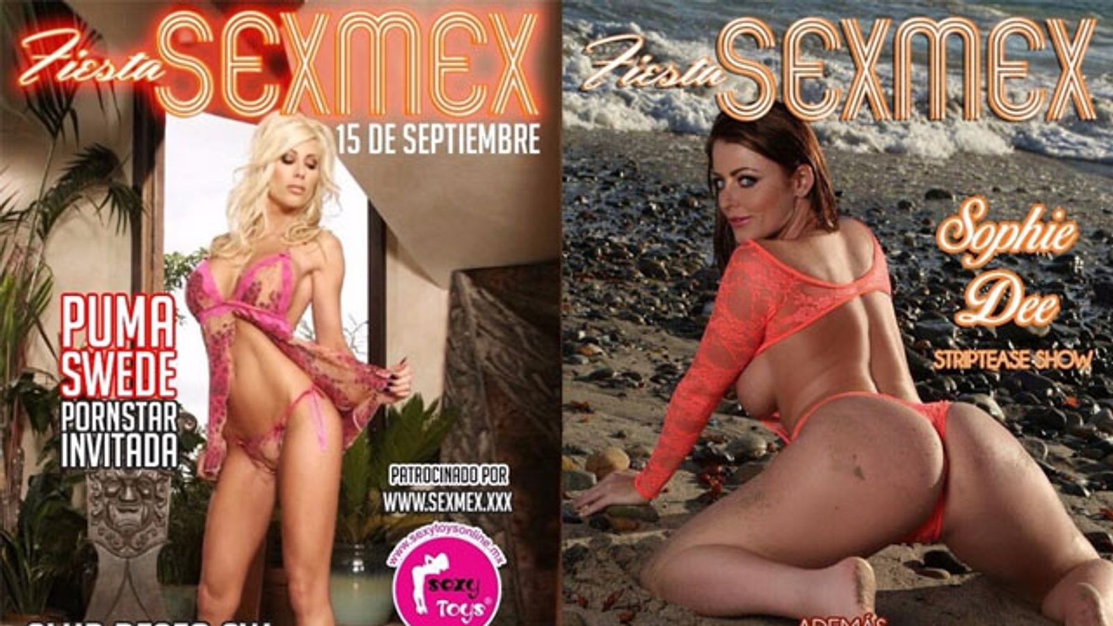 VNA Girls Sophie Dee, Puma Swede To Headline Sex Mex In Mexico