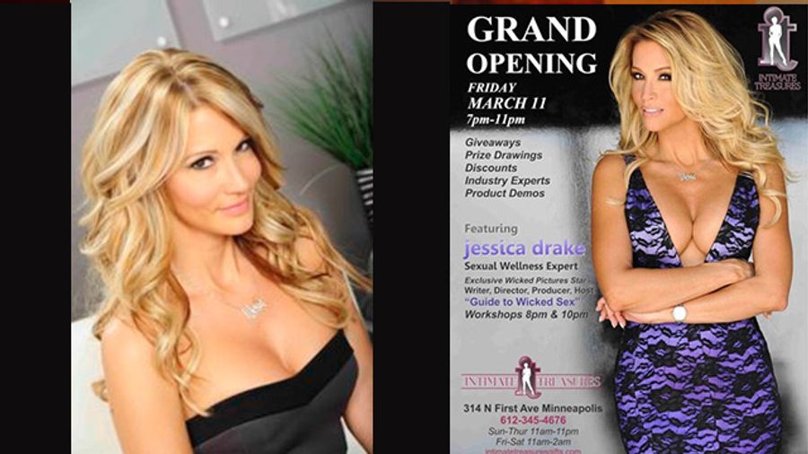 Jessica Drake Gives Sex Ed At Grand Opening of Intimate Treasures Intimate Treasures