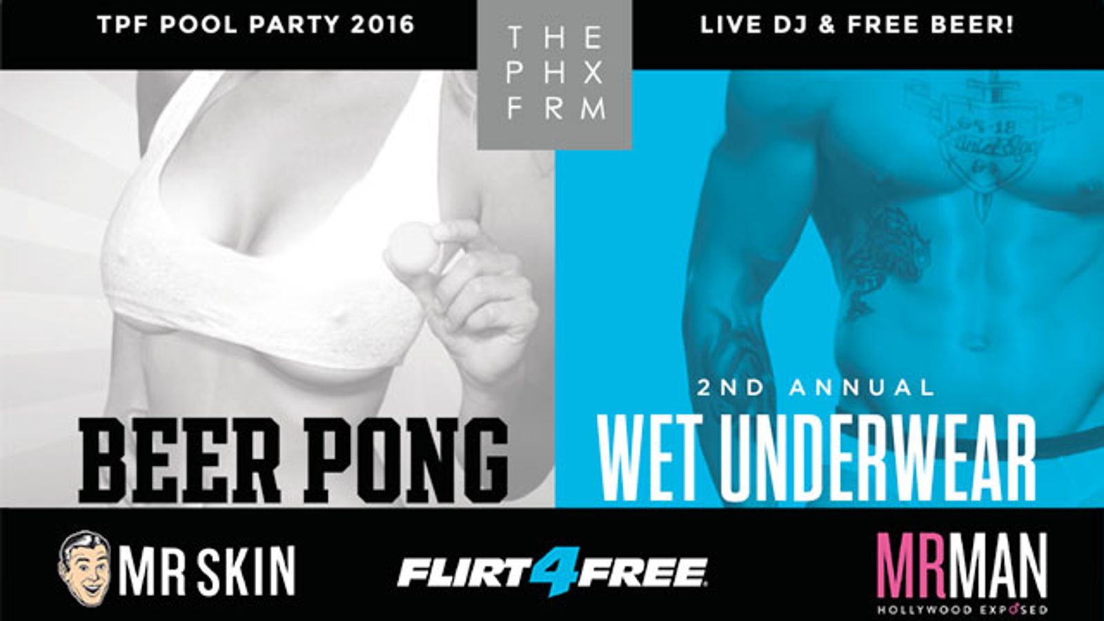 The Phoenix Forum Pool Party To Be Hosted By Mr. Skin/Mr. Man, Flirt4Free