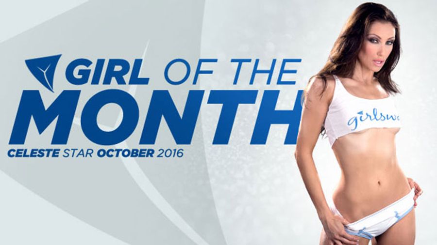Girlsway Names Celeste Star as Its October 2016 Girl of the Month