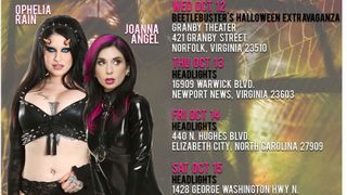 Joanna Angel & Ophelia Rain Headline Four-Day Dance Tour in VA, NC 