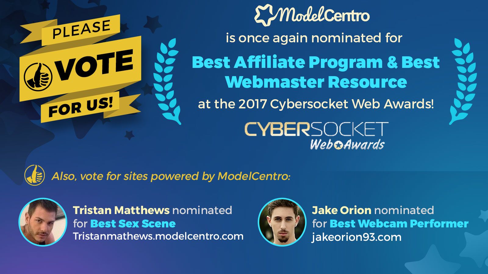 ModelCentro Recognized With 2 Cybersocket Nominations