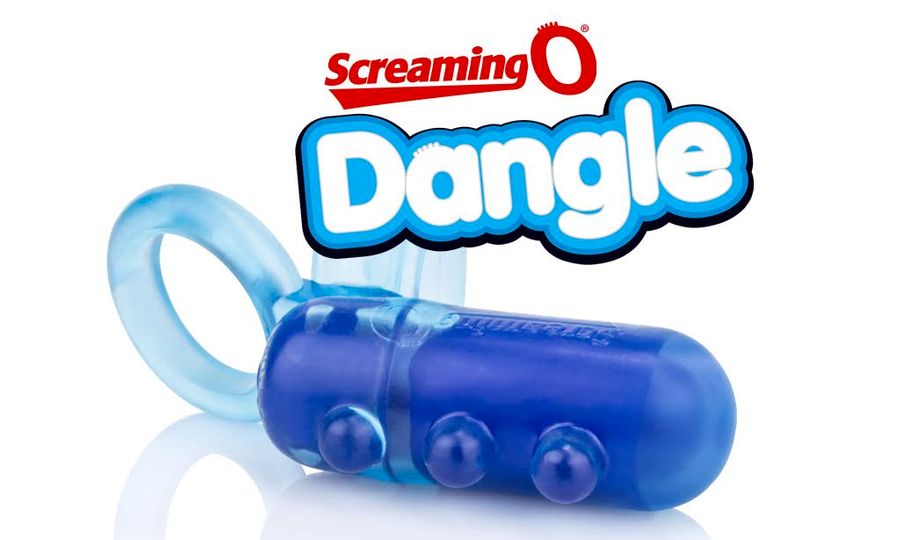 Screaming O's Dangle Cock Ring Equipped for Testicle Massage 