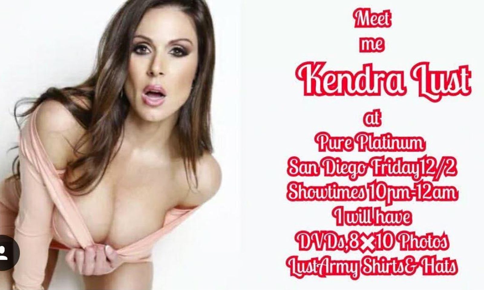 Kendra Lust Feature Dances in San Diego, Starts Holiday Contest