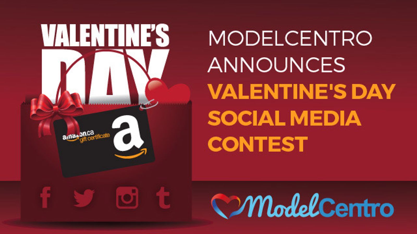 ModelCentro Announces Valentine's Day Social Media Contest