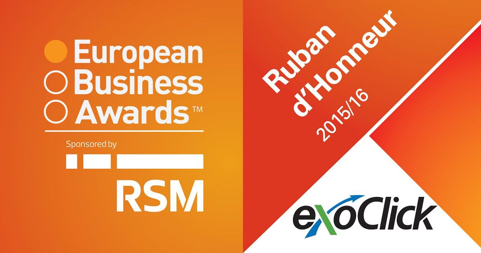 ExoClick Wins Ruban d’Honneur European Business Award