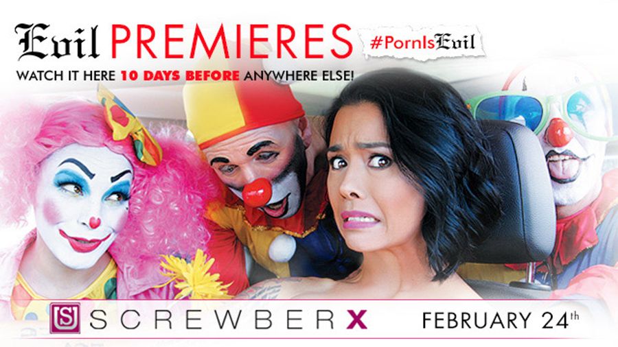 'ScrewberX" Gets Evil Premiere on EvilAngel.com
