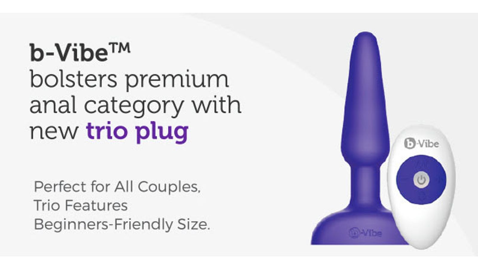 b-Vibe Announces Couples’ Toy, Trio Plug