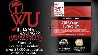 Williams Trading University Presents 2016 Course Curriculum