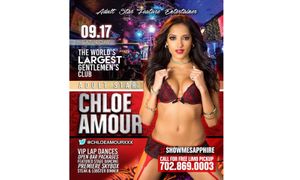 Chloe Amour Headlines Sapphire in Las Vegas This Weekend