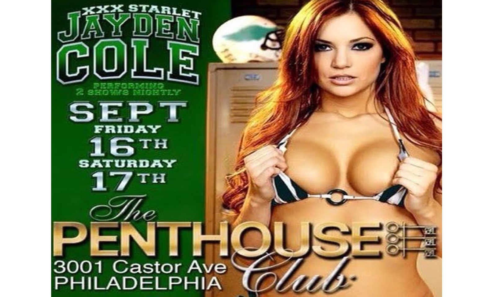 Jayden Cole at The Penthouse Club in Philly This Weekend