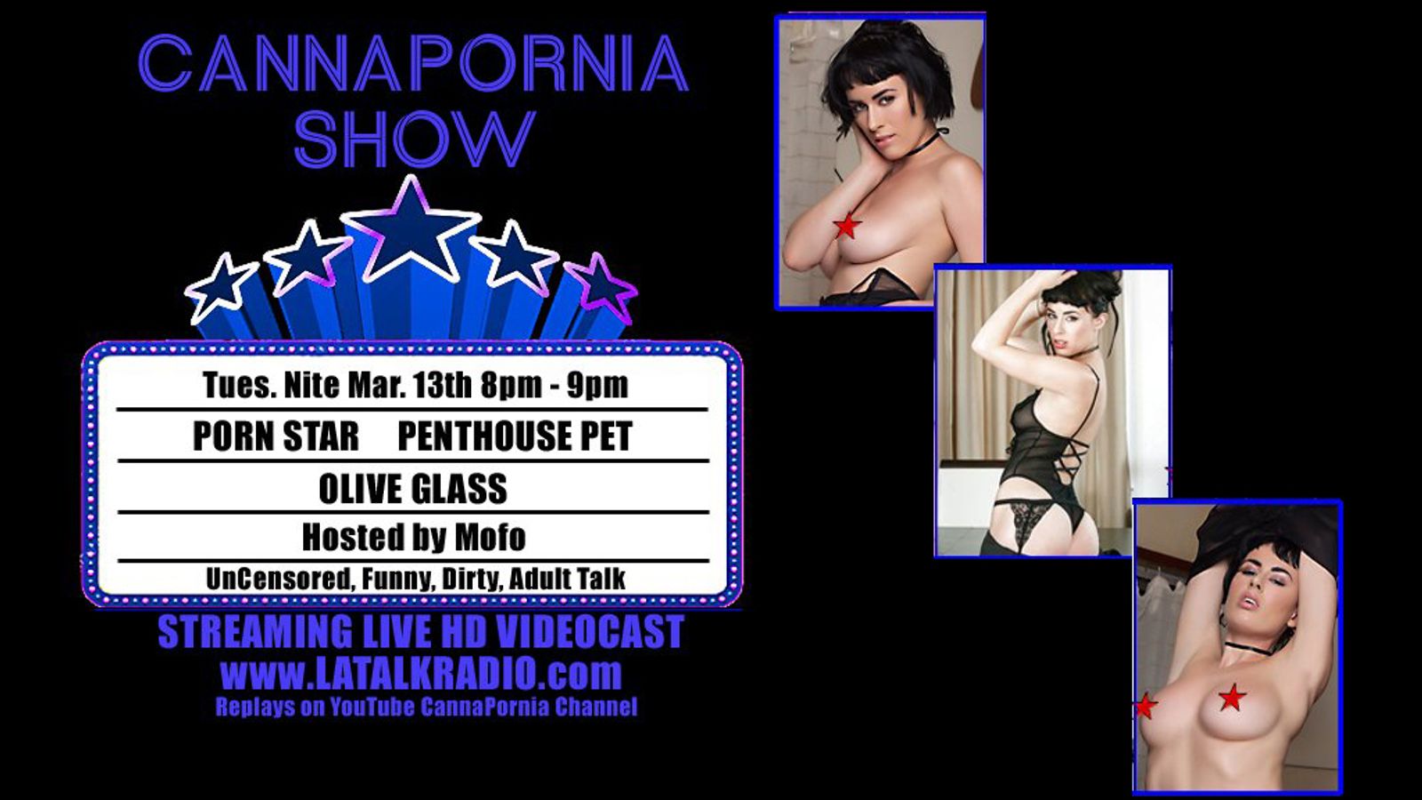 Tonight's CannaPornia Show Will Feature Starlet Olive Glass