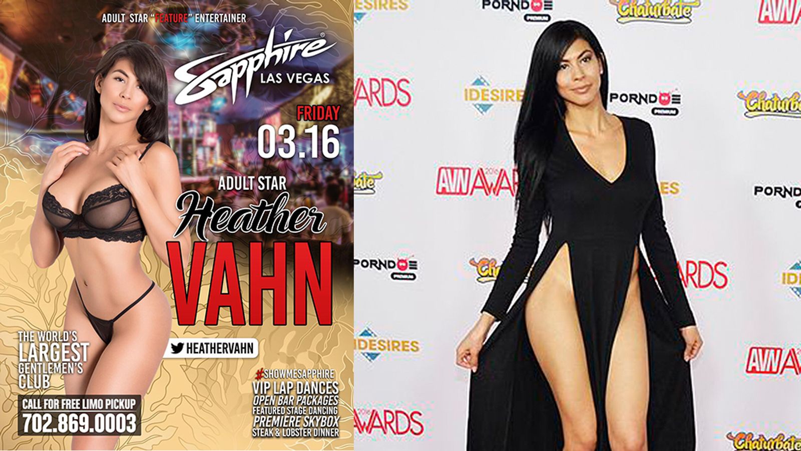 Heather Vahn Dances At Sapphire Las Vegas Tonight!