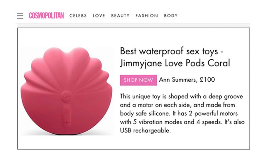 Cosmo UK Looks At Best Waterproof Sex Toys