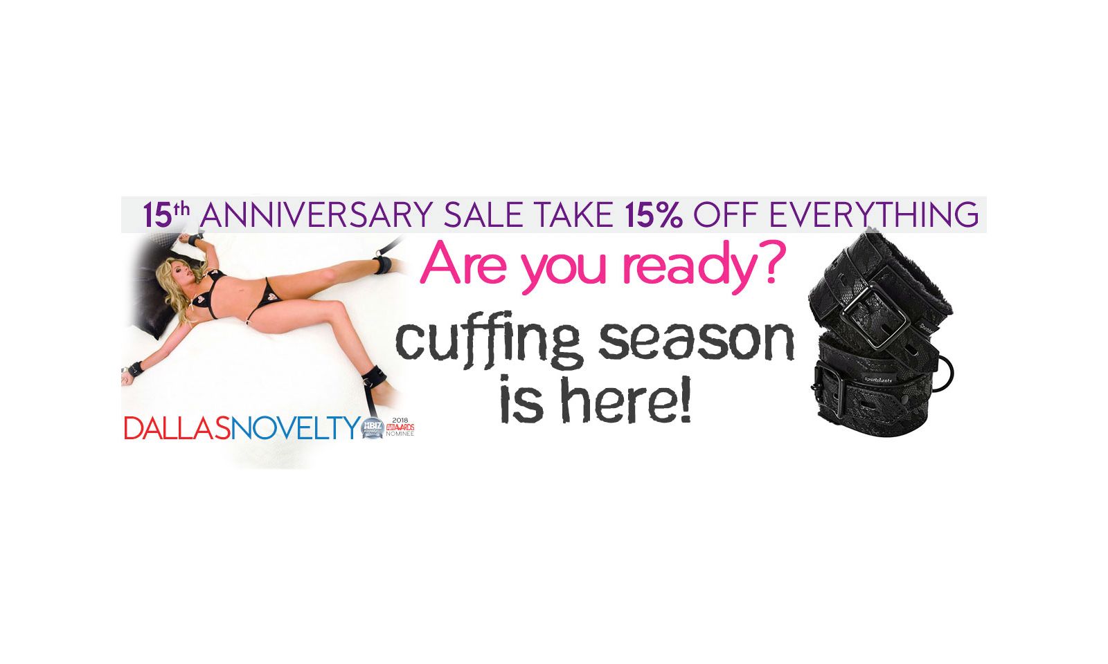 Dallas Novelty Kicks Off Cuffing Season with Sale On Restraints