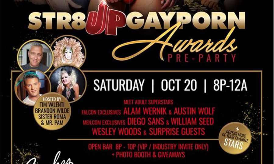 Str8UpGayPorn Awards Pre-Party Set For Beaches West Hollywood