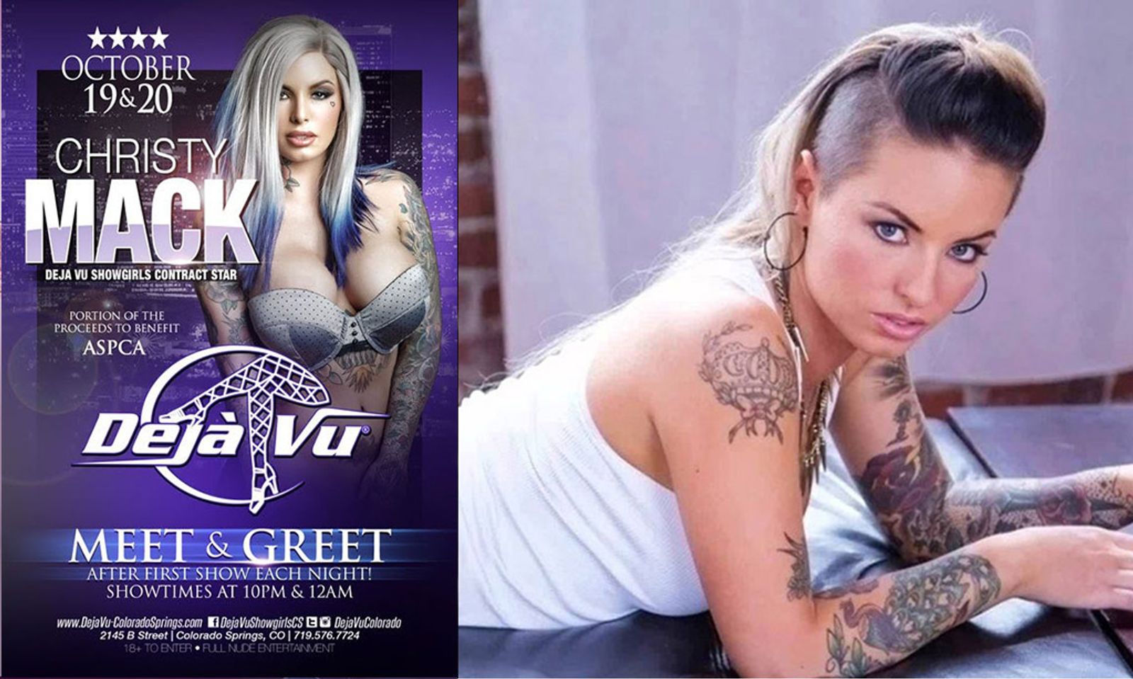 Christy Mack To Take Stage at Déjà vu Showgirls In Colorado