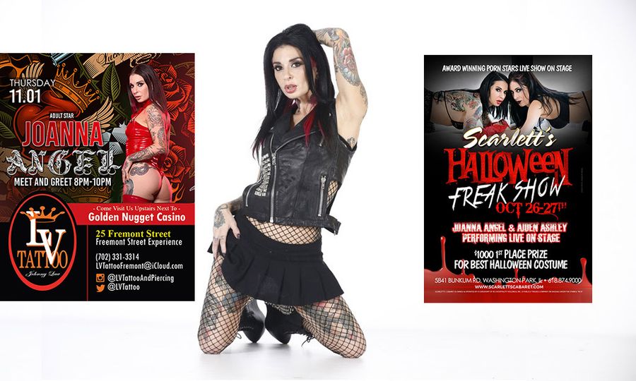 Joanna Angel Heads To Vegas, St. Louis To Meet Fans For Halloween