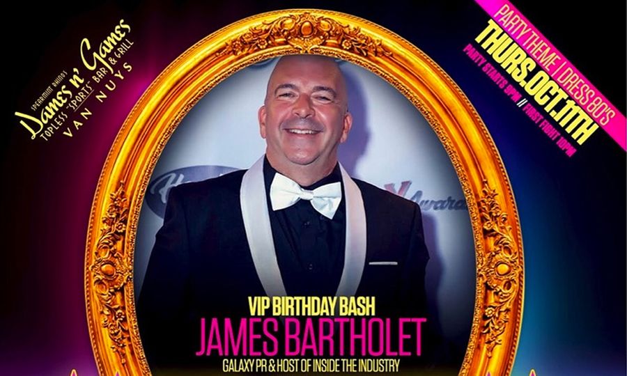 James Bartholet Birthday Party Set for Oct. 11 at Dames N Games