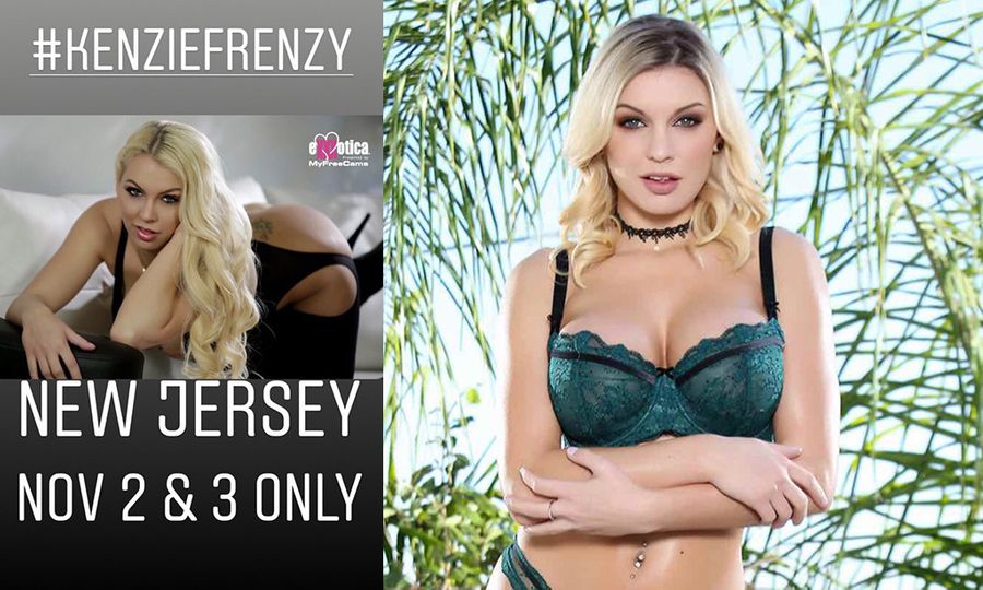 Fans Can See Kenzie Taylor At Inked Angels Booth at Exxxotica N