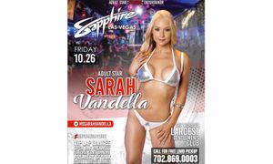 Sarah Vandella Headlining at Sapphire in Las Vegas