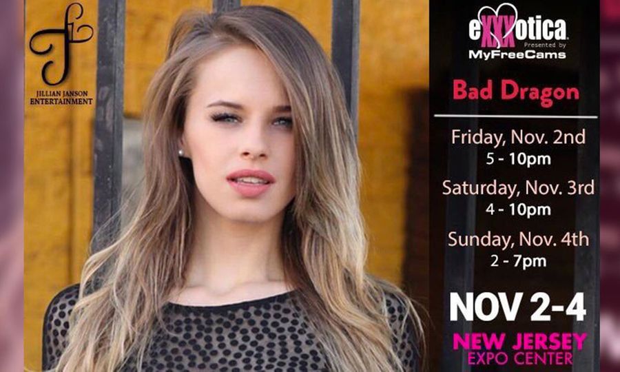 Jillian Janson Set to Meet Fans at Exxxotica NJ