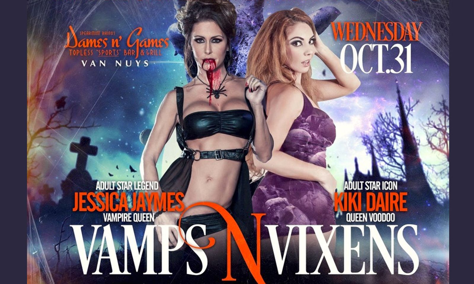 Kiki Daire & Jessica Jaymes Host Vamps N’ Vixens Party