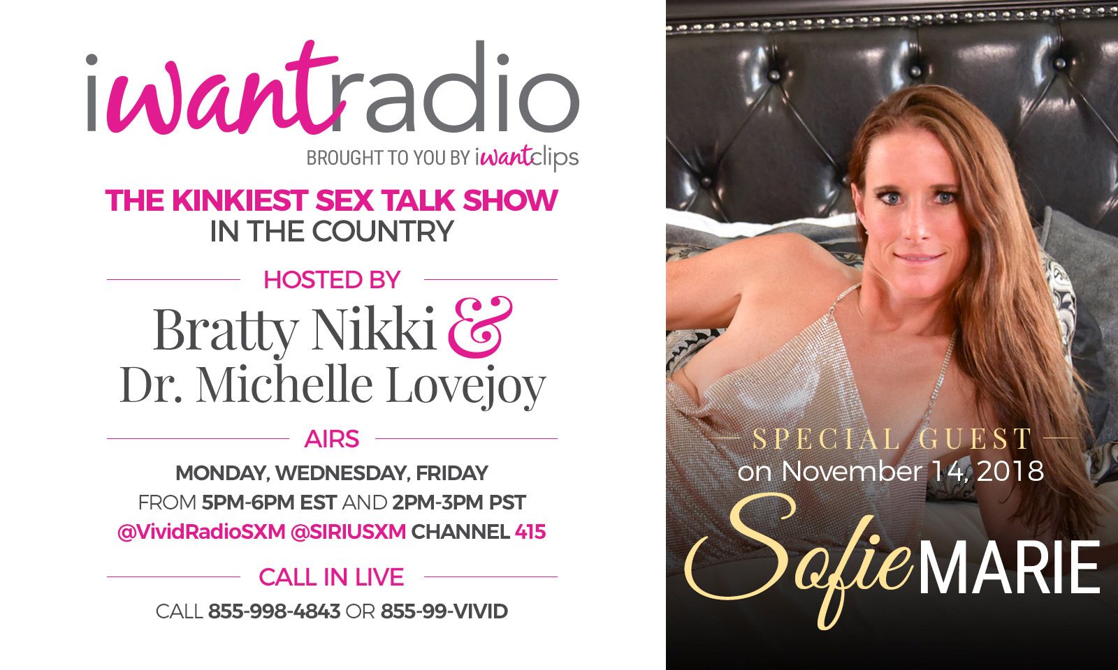 Sofie Marie To Talk MILF On iWantRadio Today