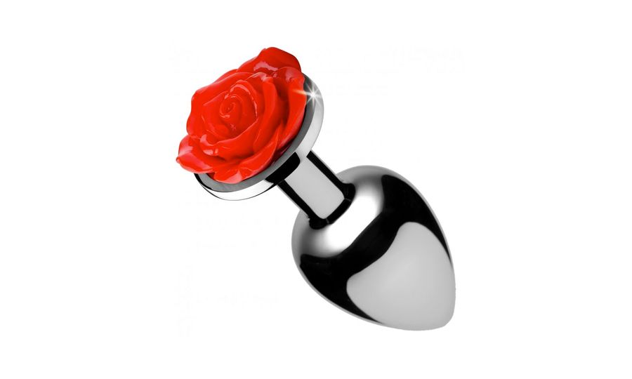 Booty Sparks Plugs with Rose, Heart Accents Out From XR Brands