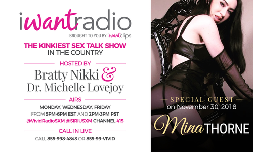 Domme Mina Thorne Guests On iWantRadio Today