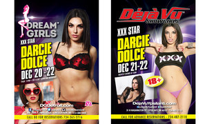 Darcie Dolce To Feature at Two Michigan Clubs This Weekend