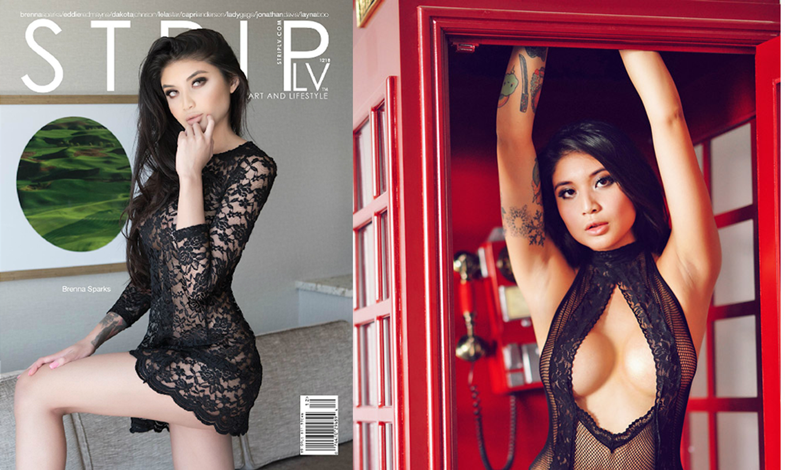 Brenna Sparks Featured On Cover & In Photo Spread in StripLV Mag
