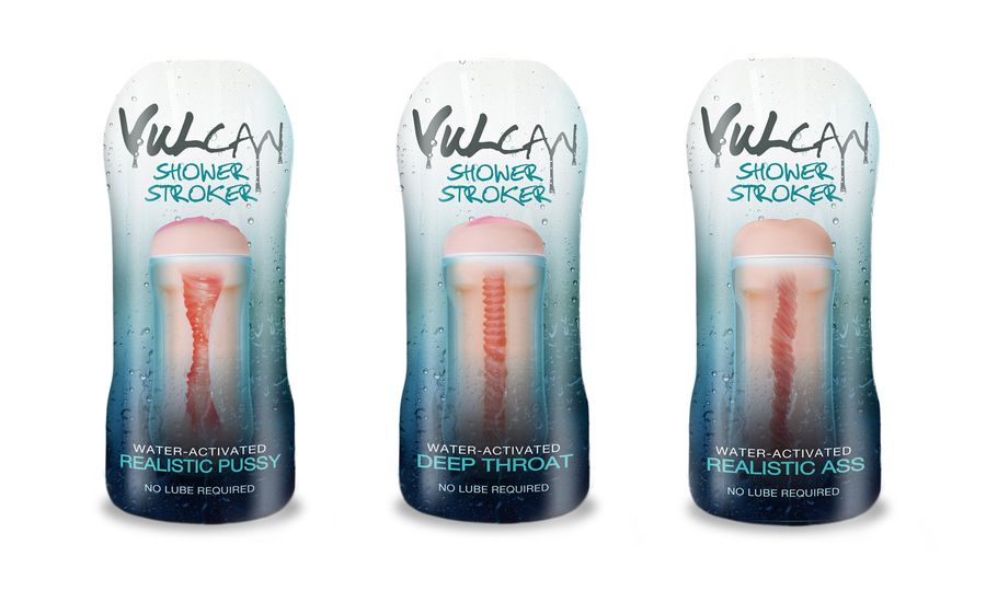 CyberSkin H2O Vulcan Shower Strokers Shipping from Topco Sales
