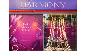 Lovehoney, Harmony Present Fifty Shades Freed Window Display