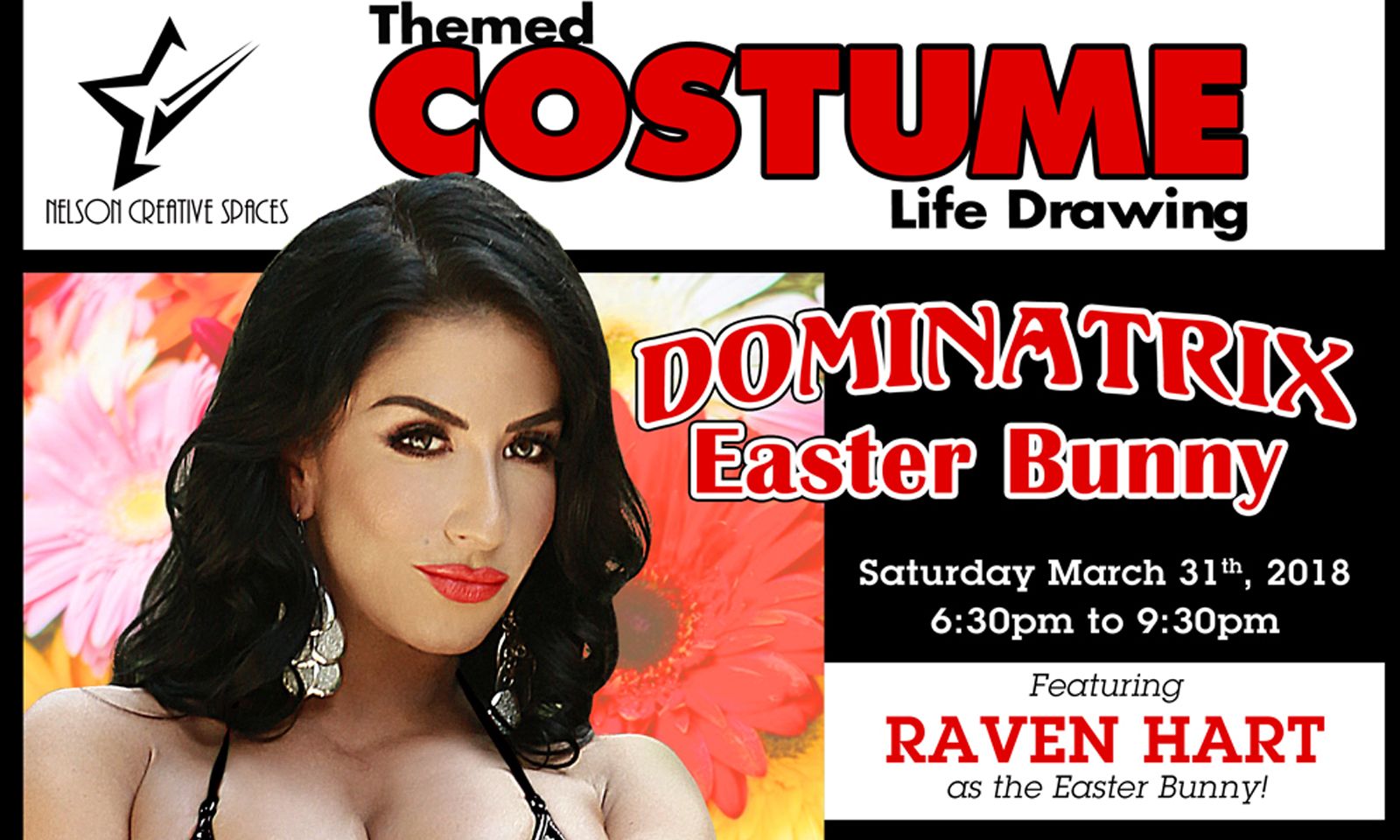 Raven Hart to Model as Dominatrix Easter Bunny