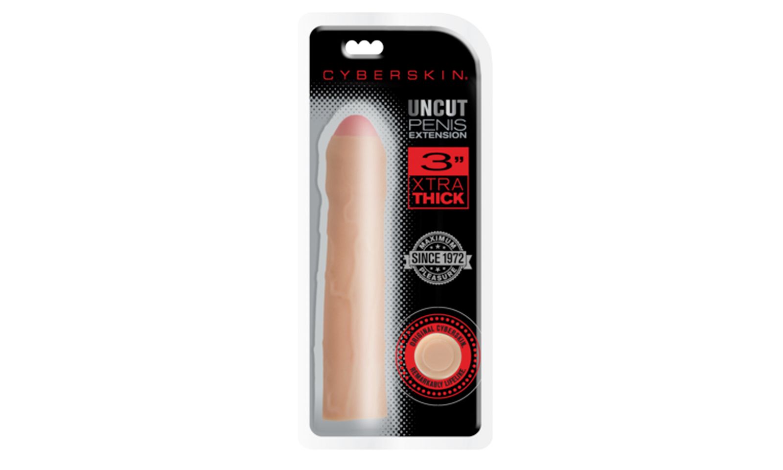 Topco Sales Shipping CyberSkin Xtra Thick Uncut Penis Extensions