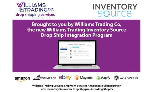 Williams Trading’s Drop Shipment Integrated with Inventory Source