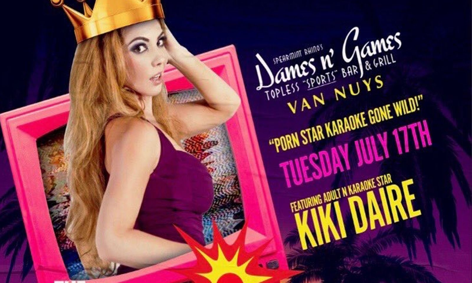 Kiki Daire Hosting Topless Karaoke at Dames N’ Games Tuesday
