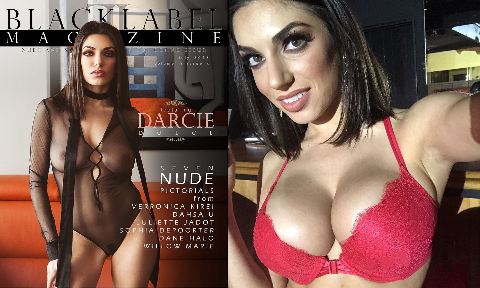 Darcie Dolce Gets Cover Of Black Label Magazines Issue X | AVN