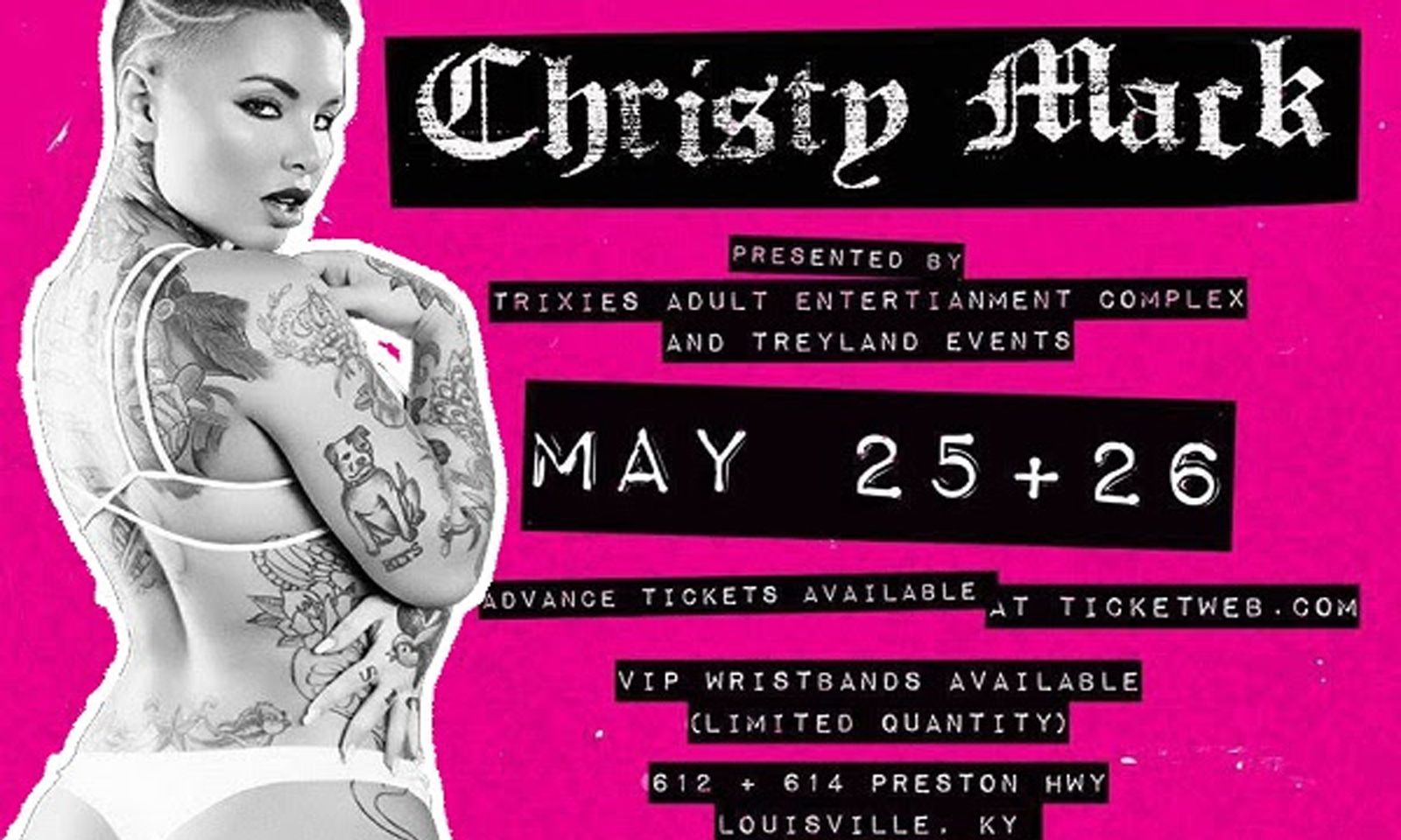 Christy Mack Headlines at Trixie’s Gentlemen’s Club in Louisville