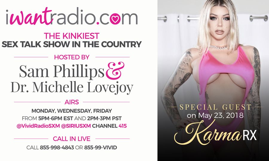 Rising Adult Star Karma RX to Guest on iWantRadio Today