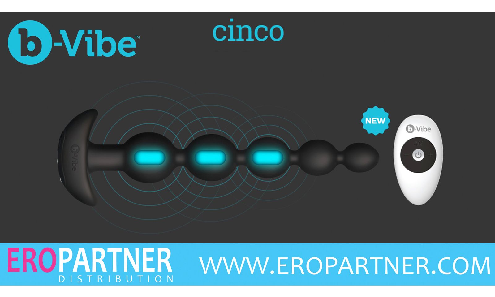 Eropartner Has B-Vibe’s Cinco Anal Beads In Stock